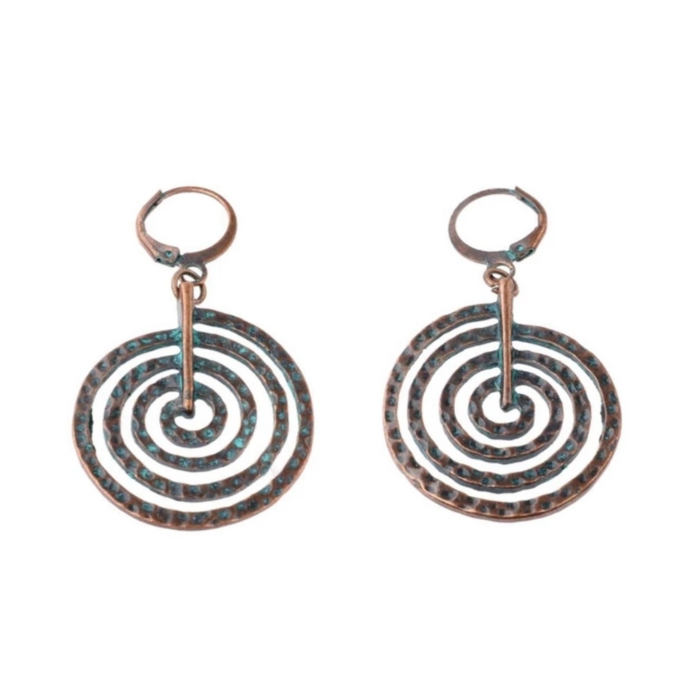 Ancient style swirl earrings